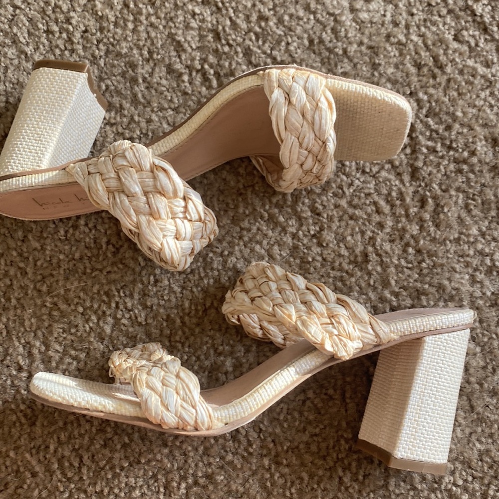 Nicole miller block heels, great condition, worn once to bridal shower